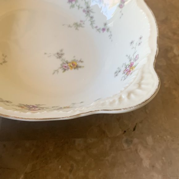Set of 2 Theodore Haviland “Helene” Large Platter serving dishes bowls floral - Picture 5 of 12